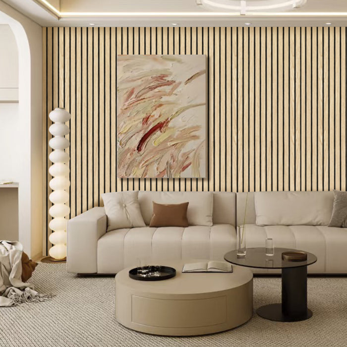 Lightweight Flexible Oak Veneer Acoustic Slat Wall Panels Unisoar