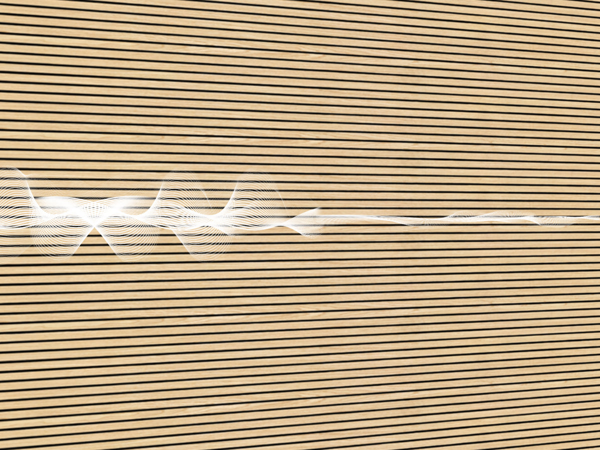 Absorbs sound from every angle