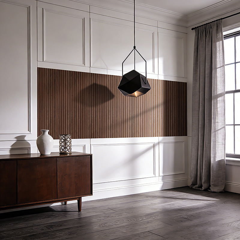 Flexible Wood Slat Wall Panels - 4ft 3D Acoustic Timber Slats for Flat & Curved Walls (2-Pack)