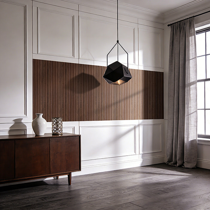 Flexible Wood Slat Wall Panels - 4ft 3D Acoustic Timber Slats for Flat & Curved Walls (2-Pack)