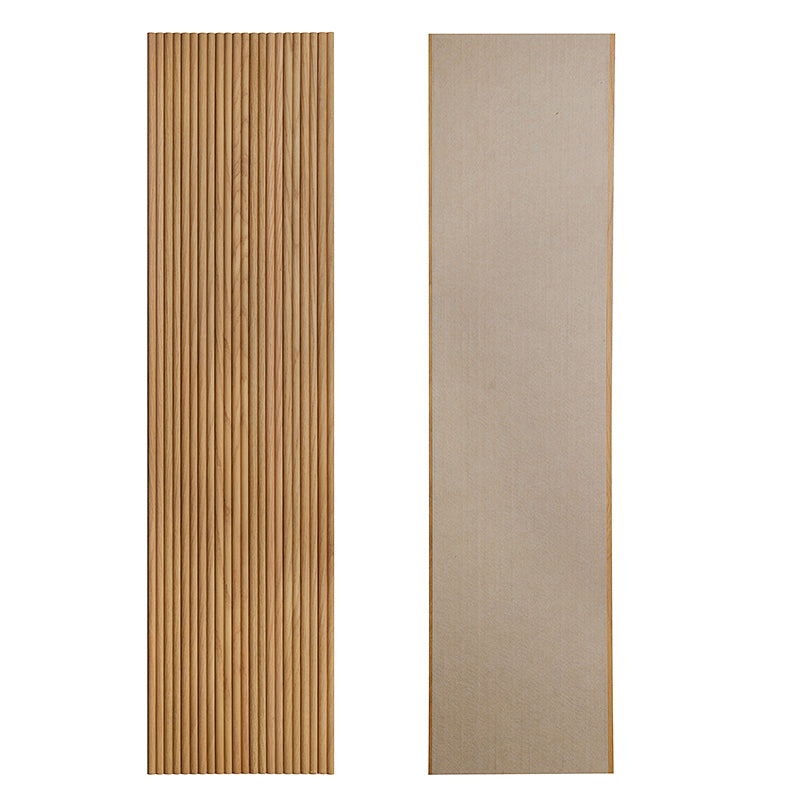 Flexible Wood Slat Wall Panels - 4ft 3D Acoustic Timber Slats for Flat & Curved Walls (2-Pack)