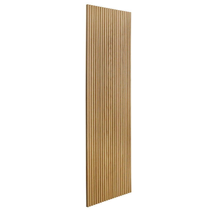 Flexible Wood Slat Wall Panels - 4ft 3D Acoustic Timber Slats for Flat & Curved Walls (2-Pack)