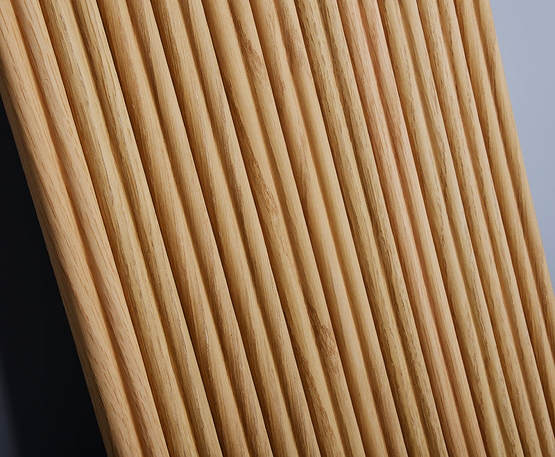 Flexible Wood Slat Wall Panels - 4ft 3D Acoustic Timber Slats for Flat & Curved Walls (2-Pack)