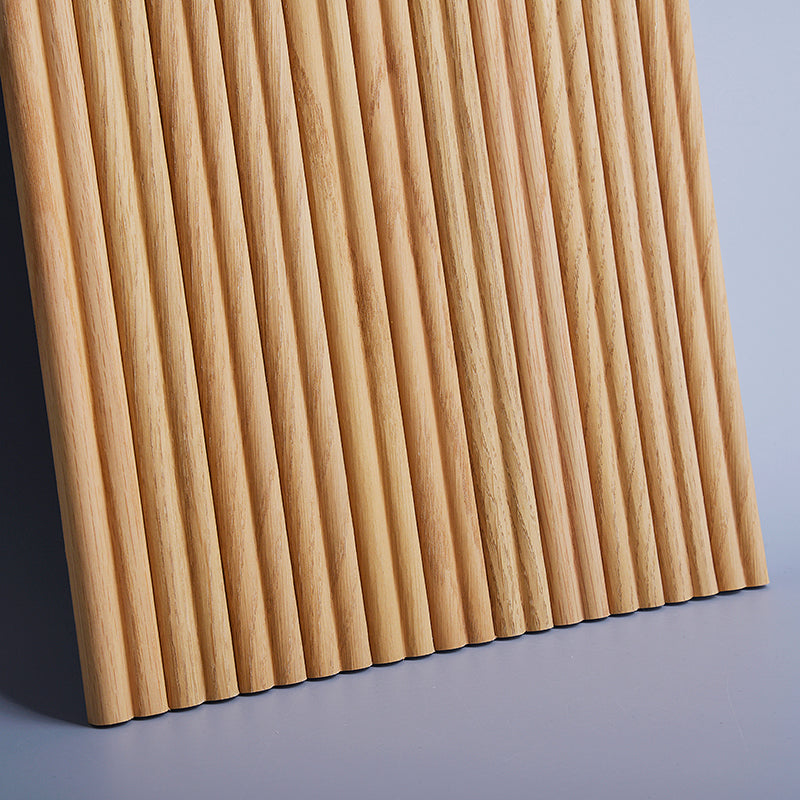 Flexible Wood Slat Wall Panels - 4ft 3D Acoustic Timber Slats for Flat & Curved Walls (2-Pack)