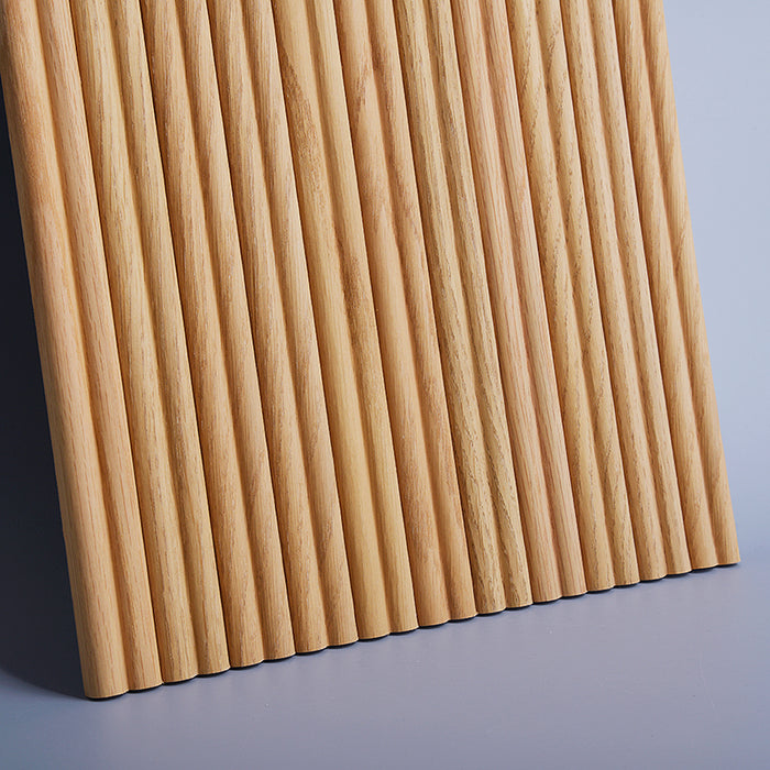 Flexible Wood Slat Wall Panels - 4ft 3D Acoustic Timber Slats for Flat & Curved Walls (2-Pack)