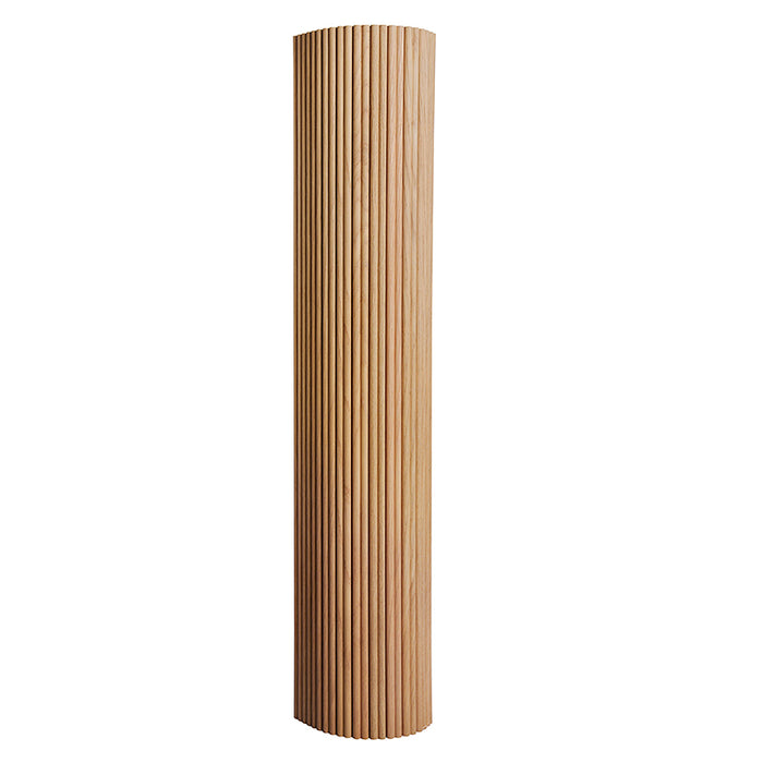 Flexible Wood Slat Wall Panels - 4ft 3D Acoustic Timber Slats for Flat & Curved Walls (2-Pack)