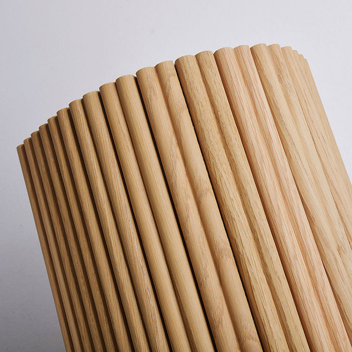 Flexible Wood Slat Wall Panels - 4ft 3D Acoustic Timber Slats for Flat & Curved Walls (2-Pack)