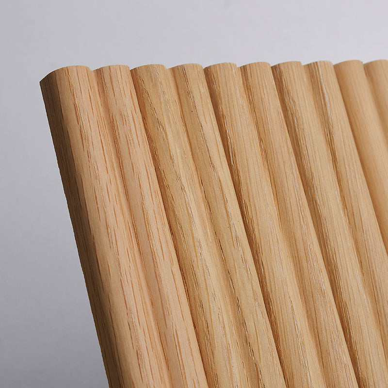 Flexible Wood Slat Wall Panels - 4ft 3D Acoustic Timber Slats for Flat & Curved Walls (2-Pack)