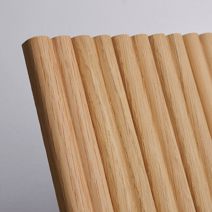 Flexible Wood Slat Wall Panels - 4ft 3D Acoustic Timber Slats for Flat & Curved Walls (2-Pack)