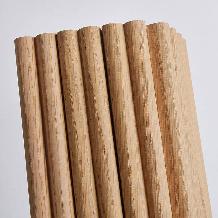 Flexible Wood Slat Wall Panels - 4ft 3D Acoustic Timber Slats for Flat & Curved Walls (2-Pack)