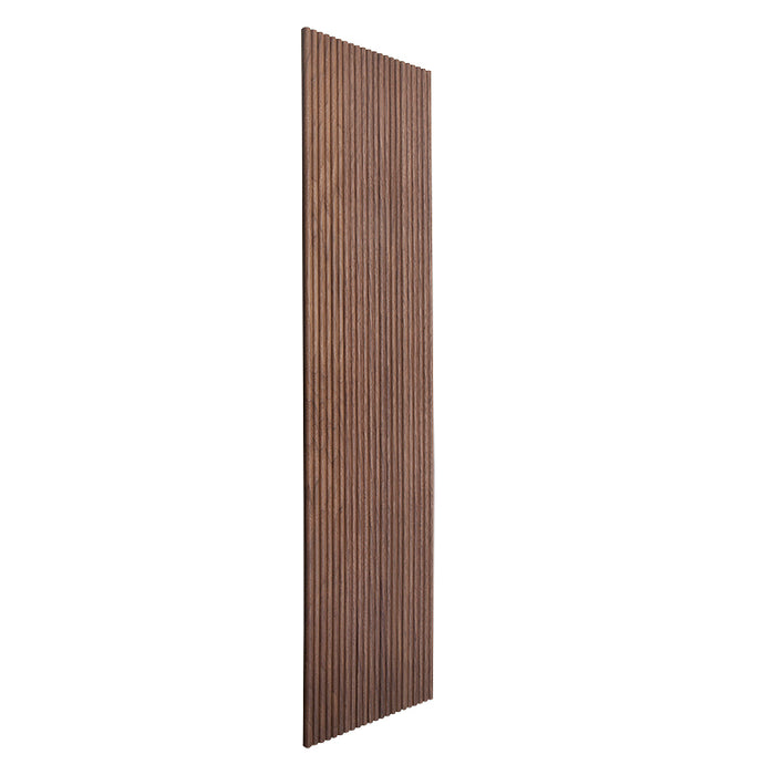 Flexible Wood Slat Wall Panels - 4ft 3D Acoustic Timber Slats for Flat & Curved Walls (2-Pack)
