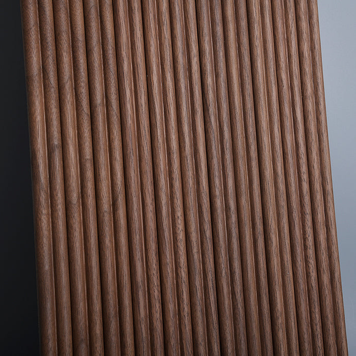 Flexible Wood Slat Wall Panels - 4ft 3D Acoustic Timber Slats for Flat & Curved Walls (2-Pack)