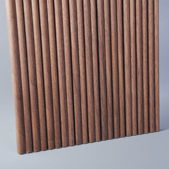 Flexible Wood Slat Wall Panels - 4ft 3D Acoustic Timber Slats for Flat & Curved Walls (2-Pack)