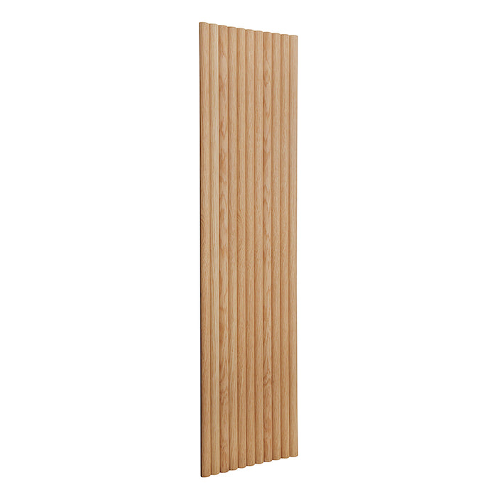 Flexible Wood Slat Wall Panels - 4ft 3D Acoustic Timber Slats for Flat & Curved Walls (2-Pack)