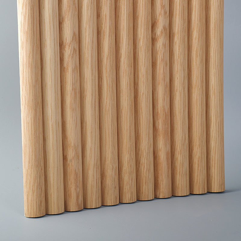 Flexible Wood Slat Wall Panels - 4ft 3D Acoustic Timber Slats for Flat & Curved Walls (2-Pack)