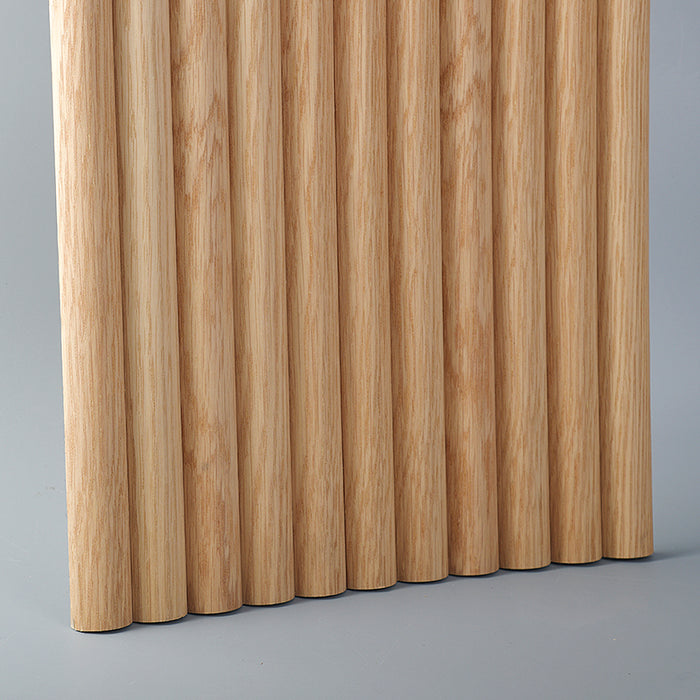 Flexible Wood Slat Wall Panels - 4ft 3D Acoustic Timber Slats for Flat & Curved Walls (2-Pack)