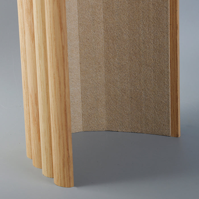 Flexible Wood Slat Wall Panels - 4ft 3D Acoustic Timber Slats for Flat & Curved Walls (2-Pack)