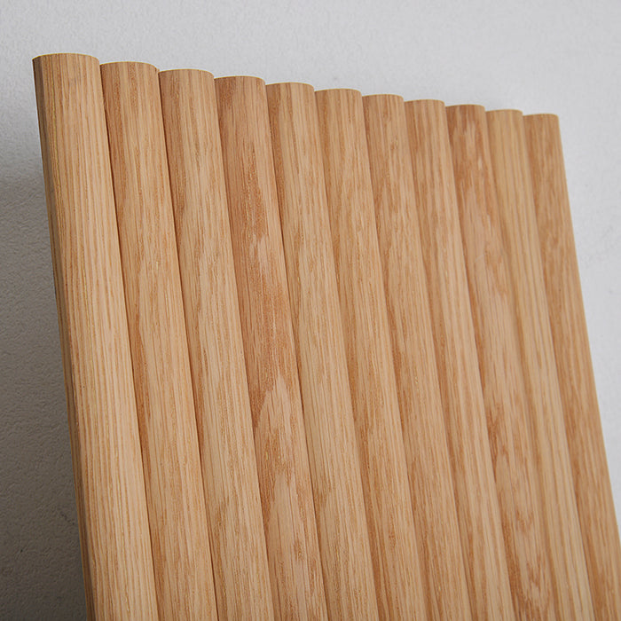 Flexible Wood Slat Wall Panels - 4ft 3D Acoustic Timber Slats for Flat & Curved Walls (2-Pack)