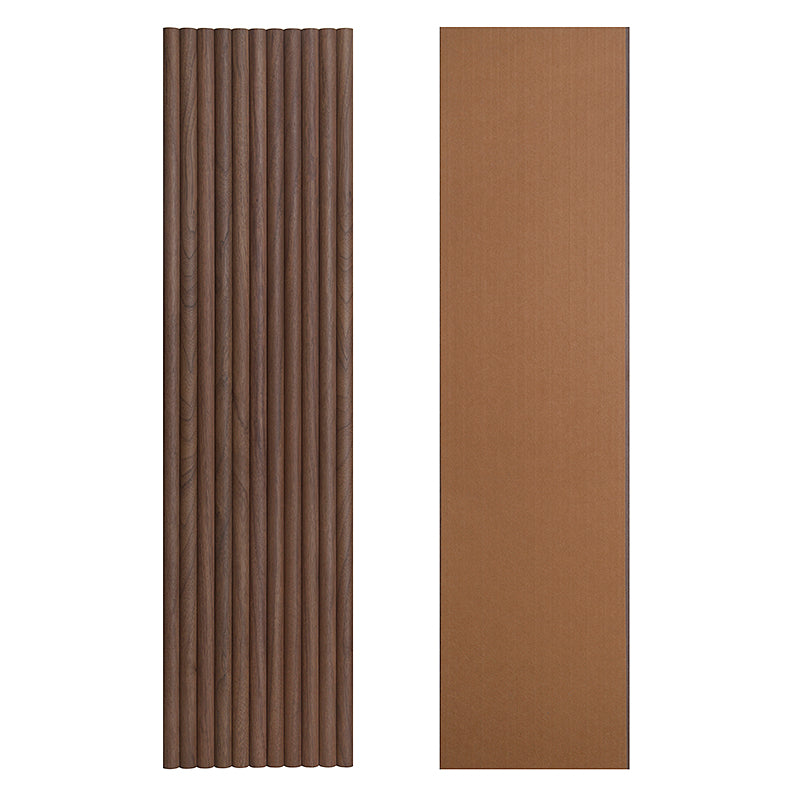 Flexible Wood Slat Wall Panels - 4ft 3D Acoustic Timber Slats for Flat & Curved Walls (2-Pack)