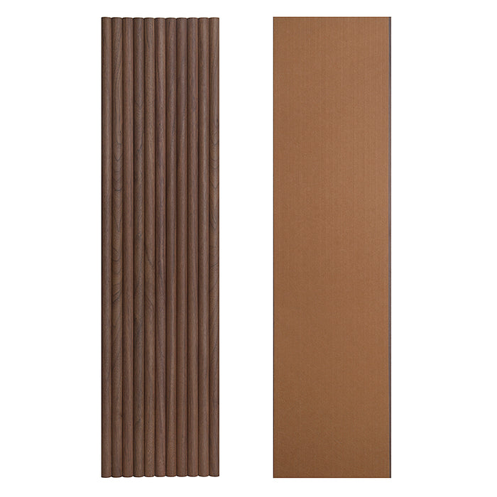 Flexible Wood Slat Wall Panels - 4ft 3D Acoustic Timber Slats for Flat & Curved Walls (2-Pack)