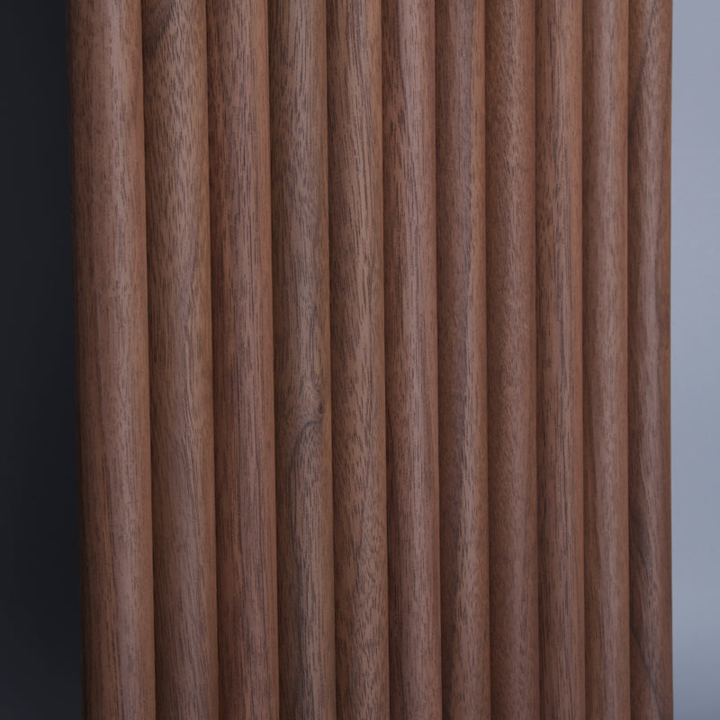 Flexible Wood Slat Wall Panels - 4ft 3D Acoustic Timber Slats for Flat & Curved Walls (2-Pack)