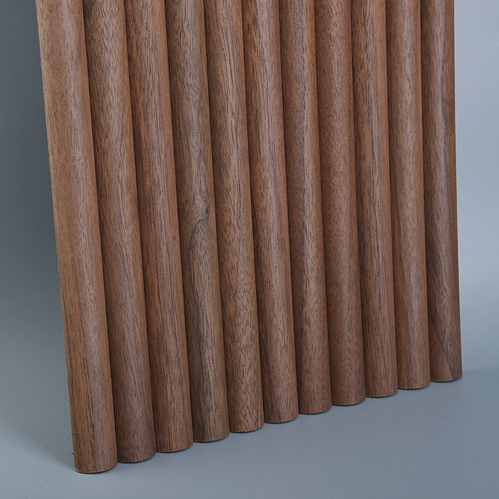 Flexible Wood Slat Wall Panels - 4ft 3D Acoustic Timber Slats for Flat & Curved Walls (2-Pack)
