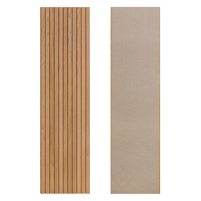 Flexible Wood Slat Wall Panels - 4ft 3D Acoustic Timber Slats for Flat & Curved Walls (2-Pack)