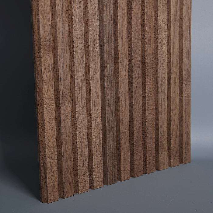 Flexible Wood Slat Wall Panels - 4ft 3D Acoustic Timber Slats for Flat & Curved Walls (2-Pack)