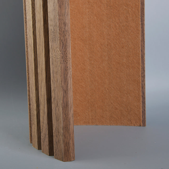 Flexible Wood Slat Wall Panels - 4ft 3D Acoustic Timber Slats for Flat & Curved Walls (2-Pack)