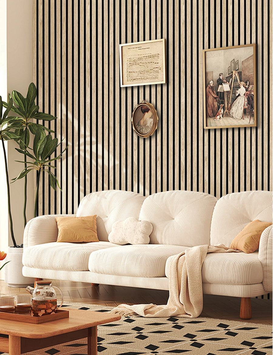 Lightweight Flexible Oak Veneer Acoustic Slat Wall Panels Unisoar