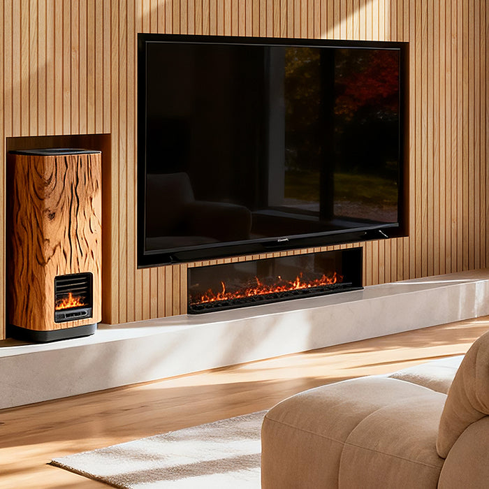 Flexible Wood Slat Wall Panels - 4ft 3D Acoustic Timber Slats for Flat & Curved Walls (2-Pack)