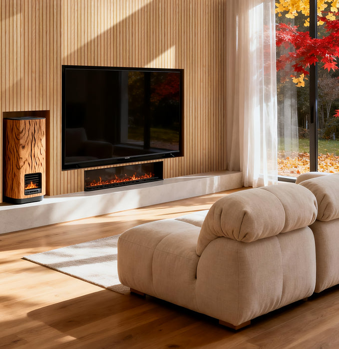 Flexible Wood Slat Wall Panels - 4ft 3D Acoustic Timber Slats for Flat & Curved Walls (2-Pack)