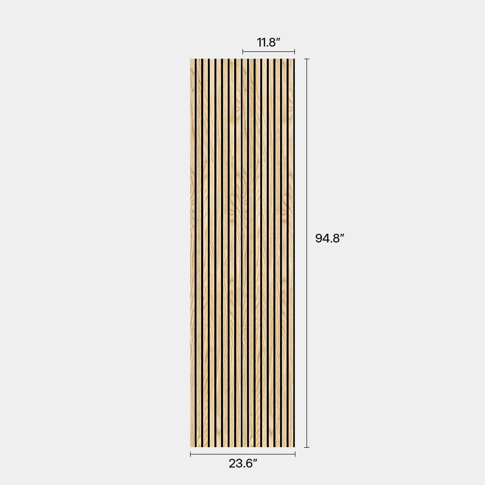 Lightweight Flexible Oak Veneer Acoustic Slat Wall Panels Unisoar
