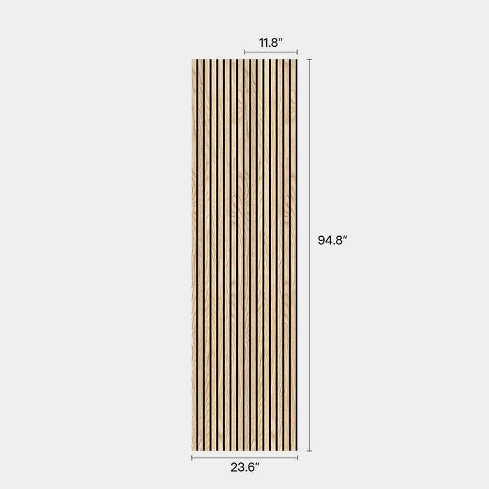 Lightweight Flexible Oak Veneer Acoustic Slat Wall Panels Unisoar