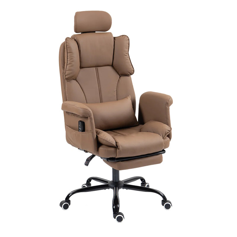 Massage Office Chair | 155° Reclining Ergonomic Chair with Footrest