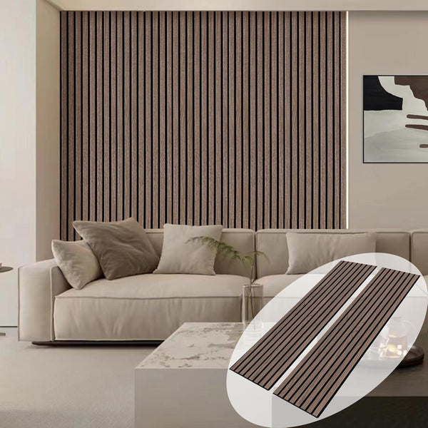 Premium American Walnut Acoustic Slat Wood Wall Panels by Unisoar