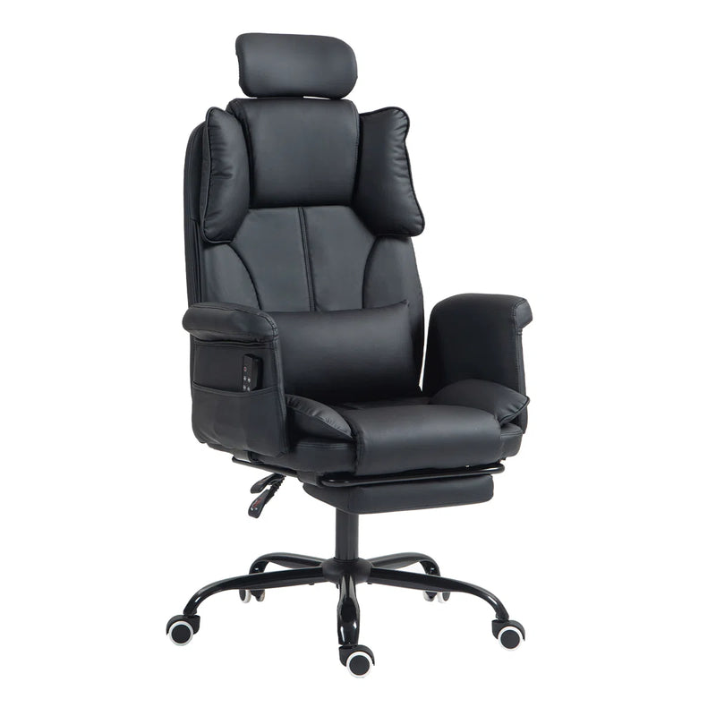 Massage Office Chair | 155° Reclining Ergonomic Chair with Footrest