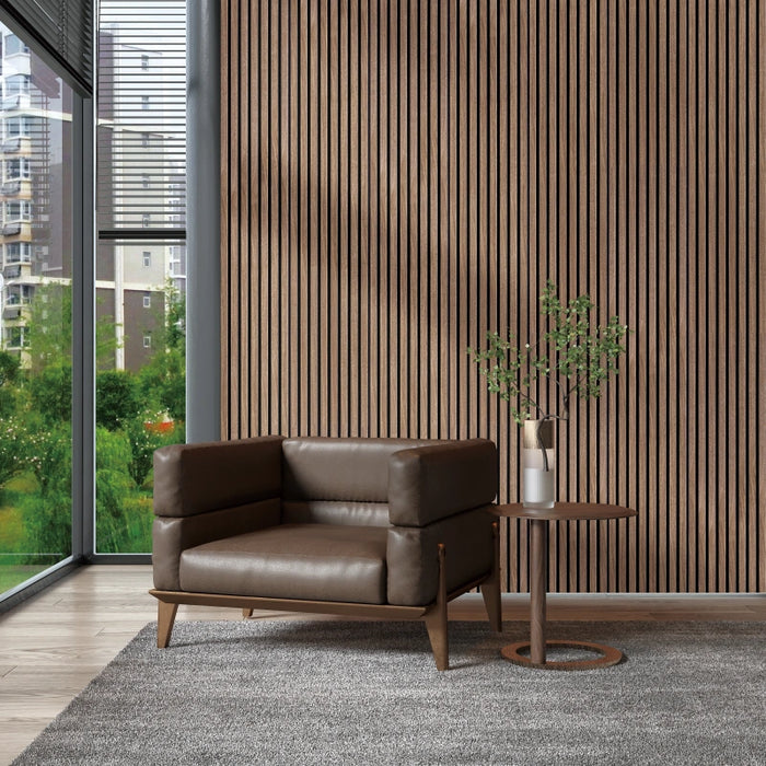 Luxury American Walnut Acoustic Slat Wood Wall Panels by Unisoar