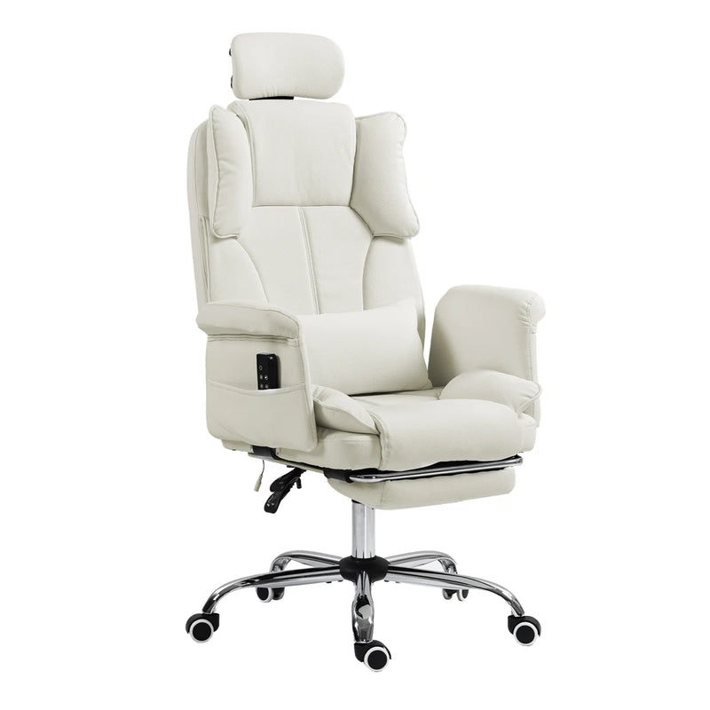 Massage Office Chair | 155° Reclining Ergonomic Chair with Footrest