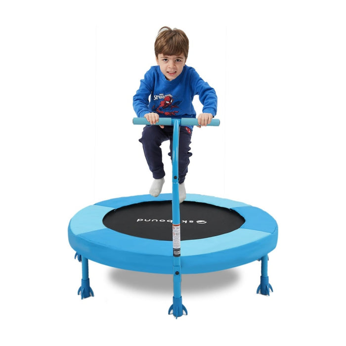 36" Indoor Kids Trampoline w/ Handlebar, Toddler Rebounder (Max 110lbs)