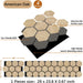 Eco-friendly MDF and sound-absorbing hexagon wall panel structure illustration