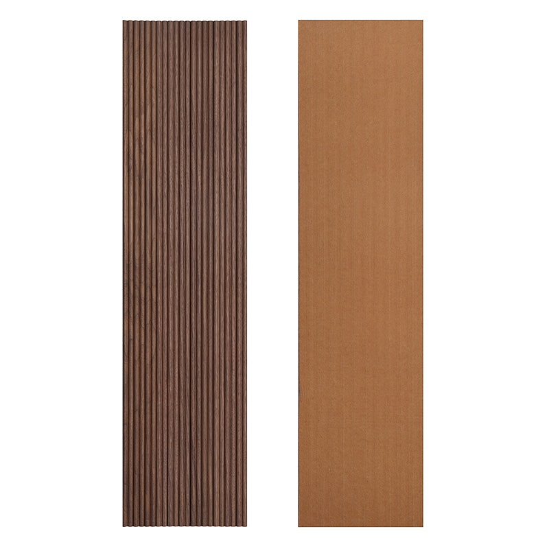 Flexible Wood Slat Wall Panels - 4ft 3D Acoustic Timber Slats for Flat & Curved Walls (2-Pack)