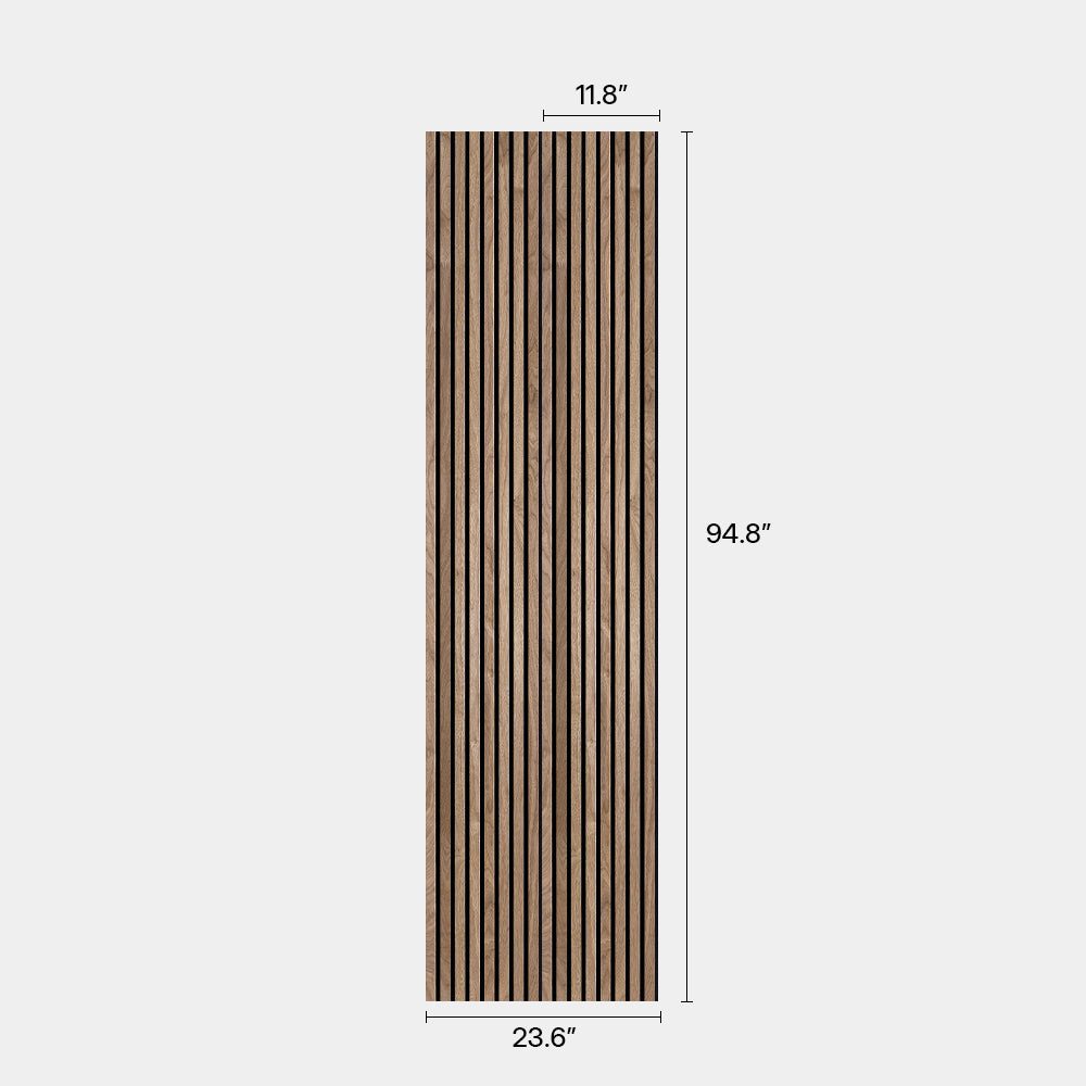 Lightweight Flexible Walnut Veneer Acoustic Slat Wall Panels Unisoar