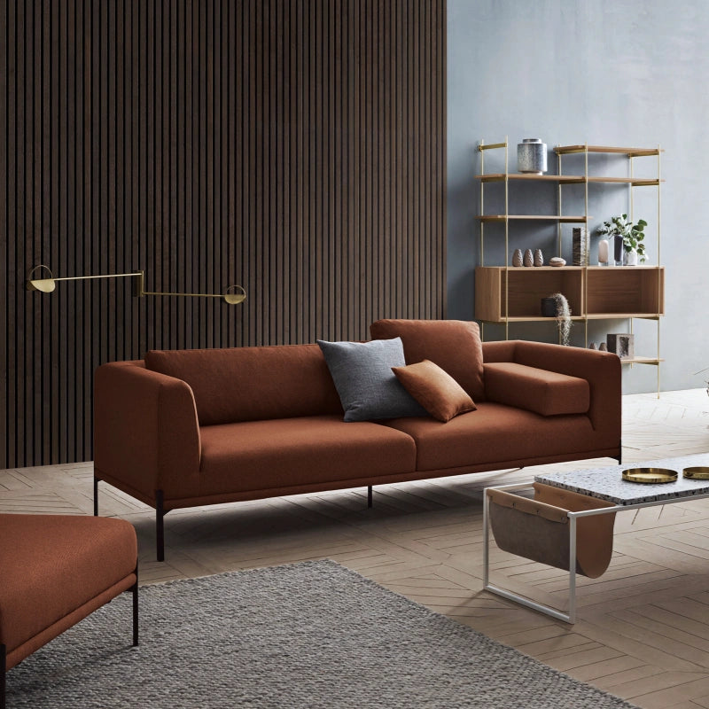 Luxury Smoked Wood Acoustic Slat Wood Wall Panels 3-Side Veneer – Unisoar