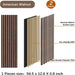 Wooden panel with layers labeled and dimensions displayed