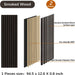 Diagram of smoked wood panels with labels for surface layer, MDF, and fiber