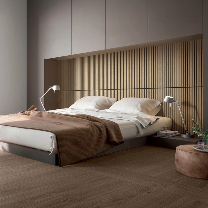Luxury American Oak Square Acoustic Wall Panel by Unisoar