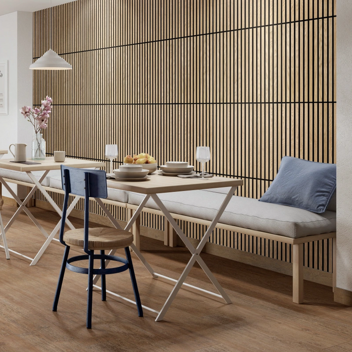Luxury American Oak Square Acoustic Wall Panel by Unisoar