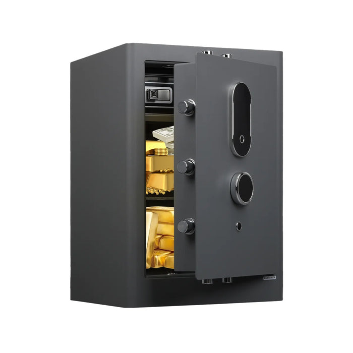 3.38 Cu Ft Security Safe Box, Biometric Fingerprint Lock, Fireproof Bag