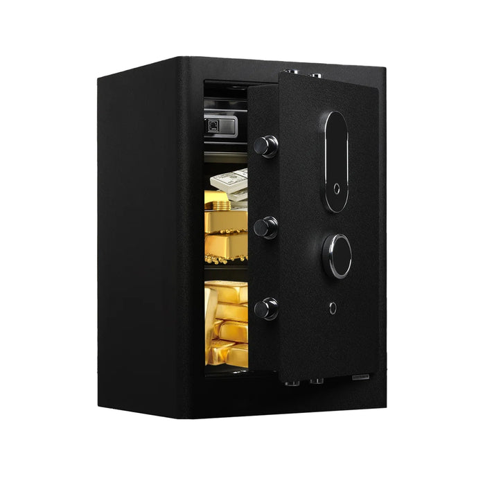 3.38 Cu Ft Security Safe Box, Biometric Fingerprint Lock, Fireproof Bag